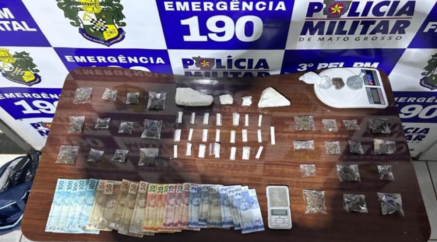 Jovem é presa com drogas e balanças em Feliz Natal