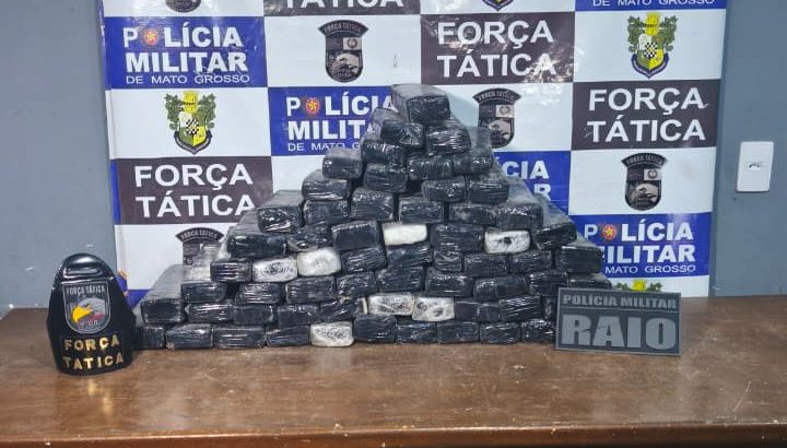 Força Tática apreende 66 quilos de maconha em Rondonópolis