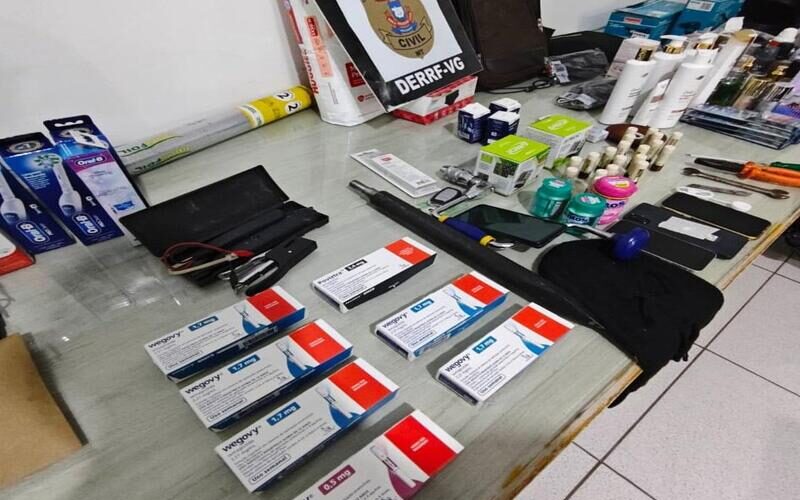 Polícia Civil prende suspeitos e recupera canetas emagrecedoras furtadas de farmácia em Várzea Grande