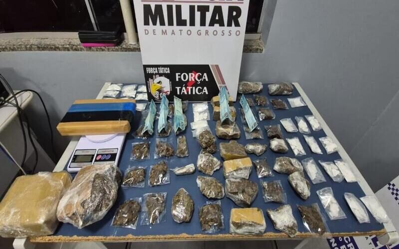 Força Tática detém quadrilha de faccionados com 71 porções de drogas