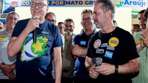 Em evento político, Pivetta e Mauro lembram que pegaram estado quebrado