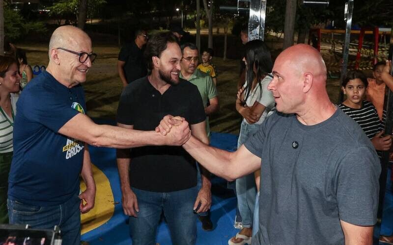 Pivetta e Abilio fazem vistoria técnica no Parque da Família, em Cuiabá
