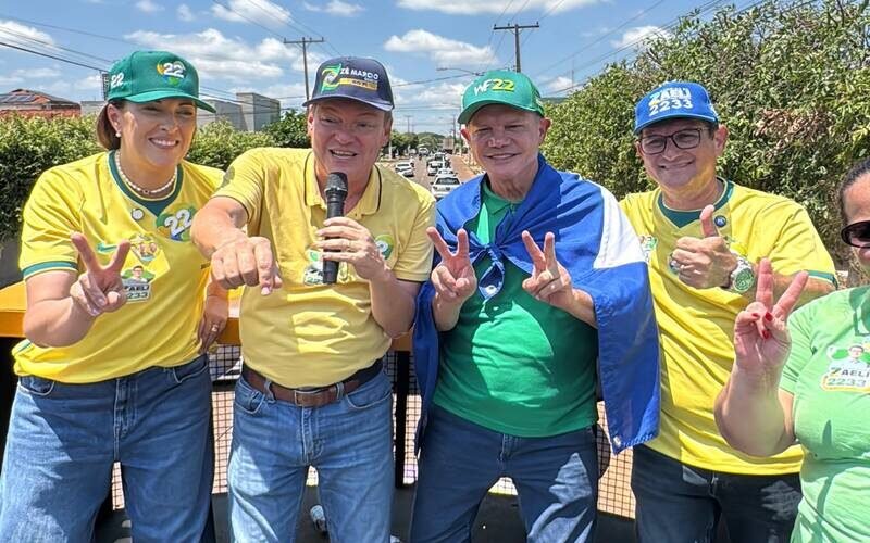 Wellington reúne centenas em caminhada e carreata em Rondonópolis no último dia de campanha